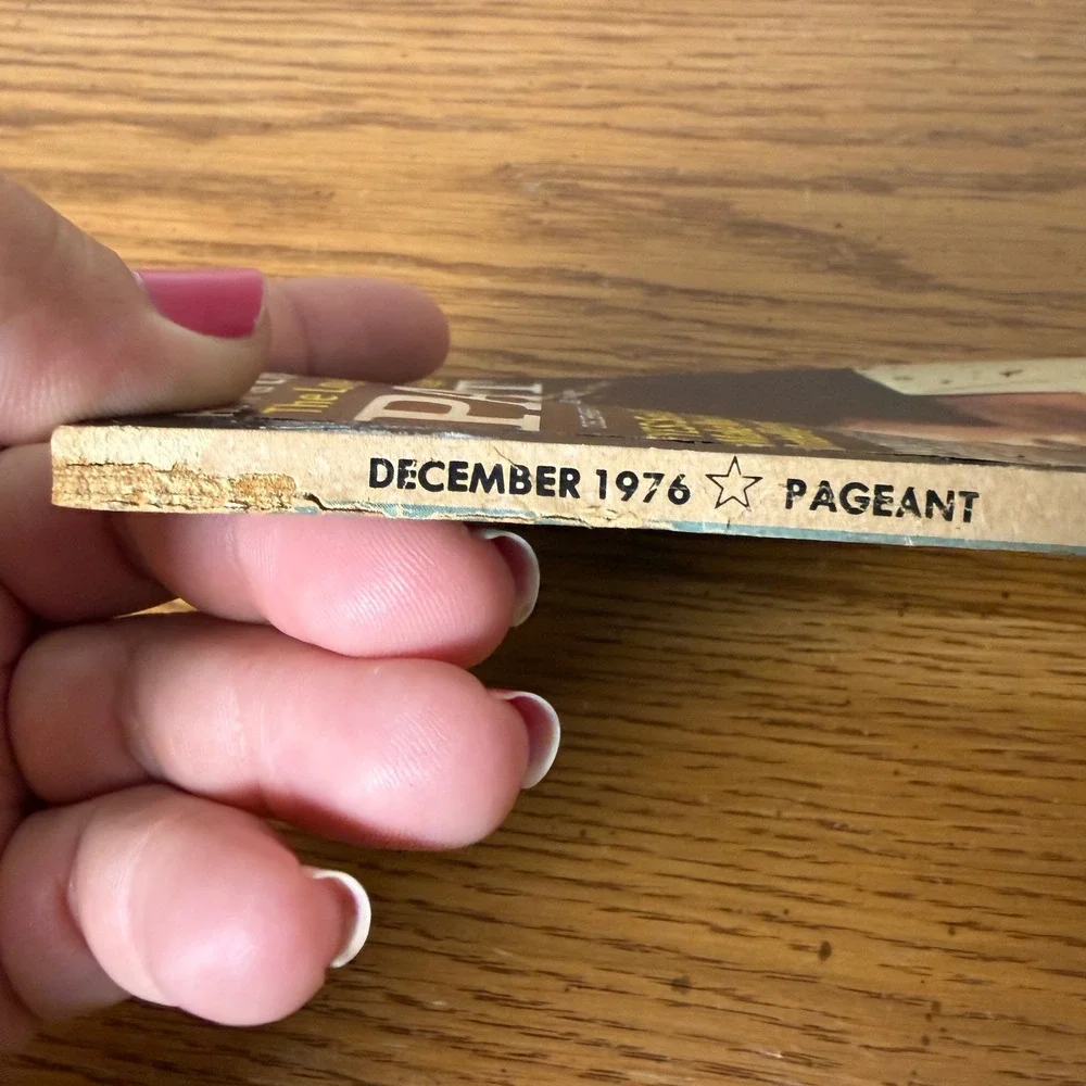 Vintage Pageant Magazine December 1976 Elvis Presley Cover 70s Pop Culture News
